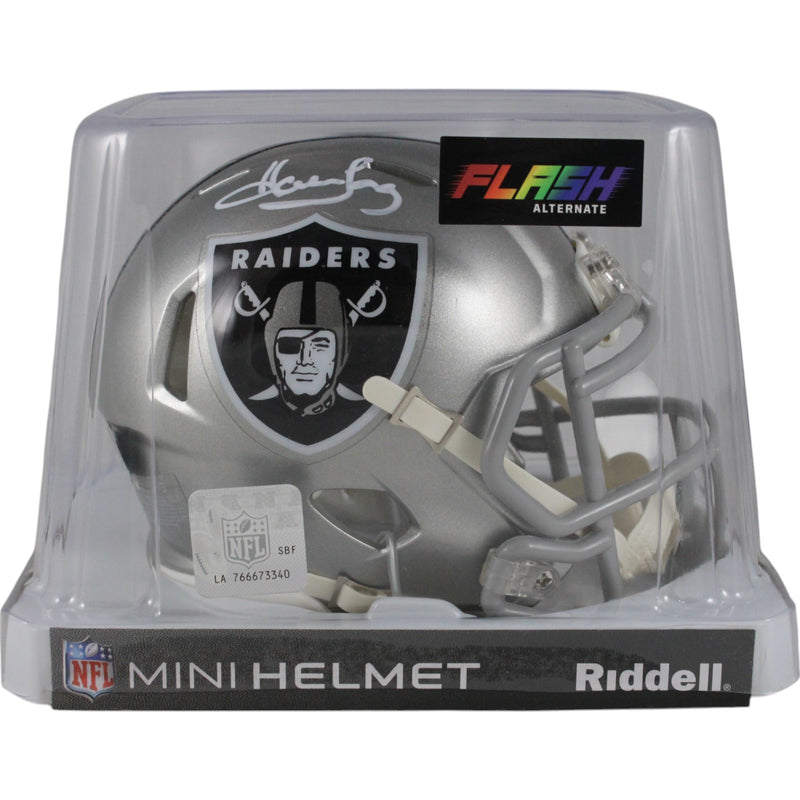 Howie Long Signed Las Vegas Raiders Flash Alternate Mini Helmet