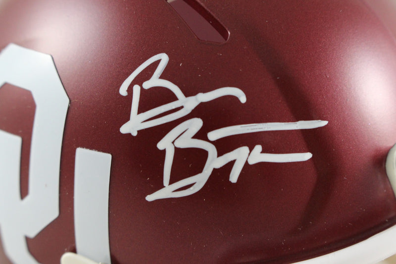 Brian Bosworth Autographed Oklahoma Sooners Mini Helmet (BAS Witnessed)