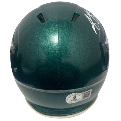 AJ Brown Philadelphia Eagles Autographed Speed Mini Helmet (BAS COA)