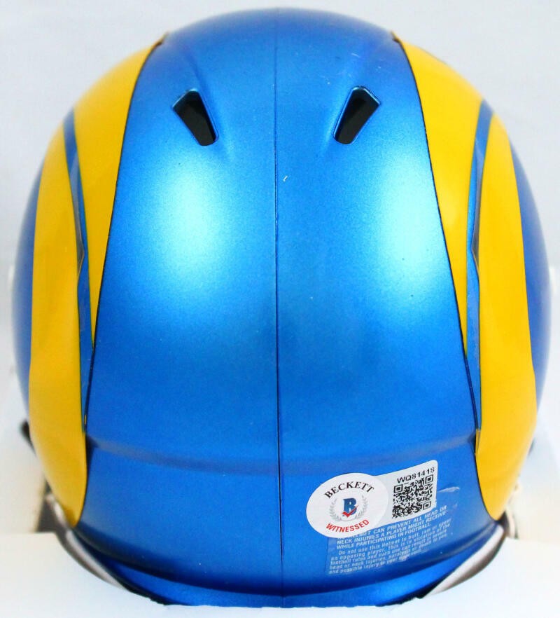 Cam Akers Signed Los Angeles Rams 2020 Speed Mini Helmet