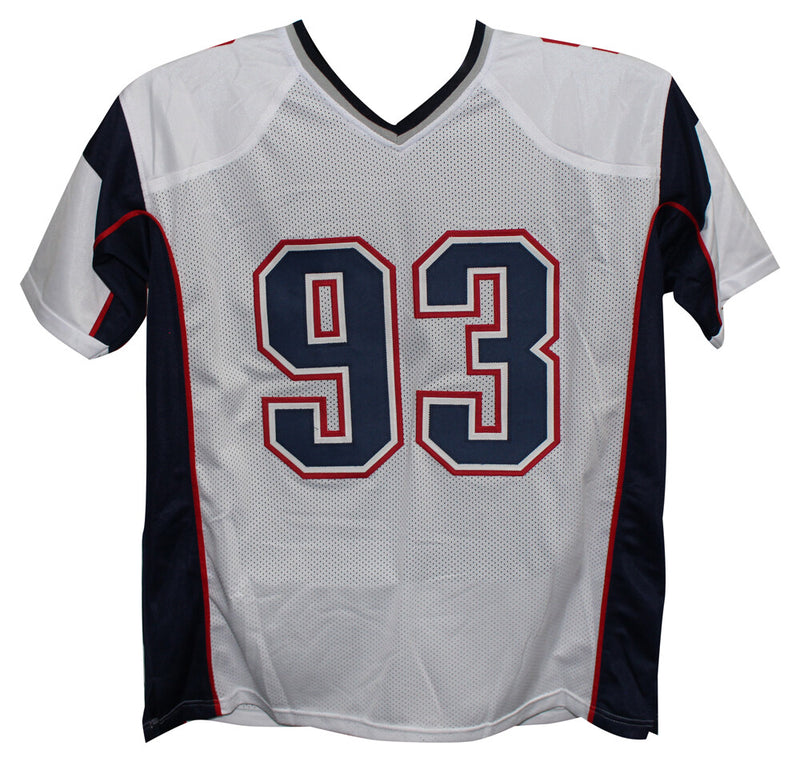 Richard Seymour Autographed New England Patriots White Pro Style Jersey HOF