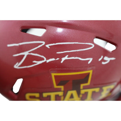Brock Purdy Autographed Iowa State Cyclones Slate Mini Helmet