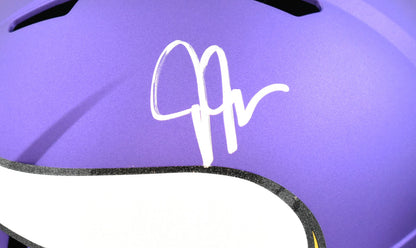 Justin Jefferson Autographed Minnesota Vikings Full Size Speed Helmet