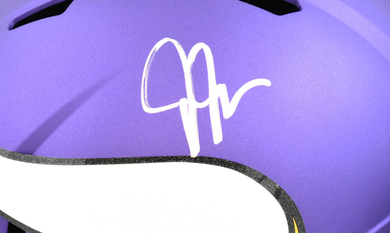 Justin Jefferson Autographed Minnesota Vikings Full Size Speed Helmet