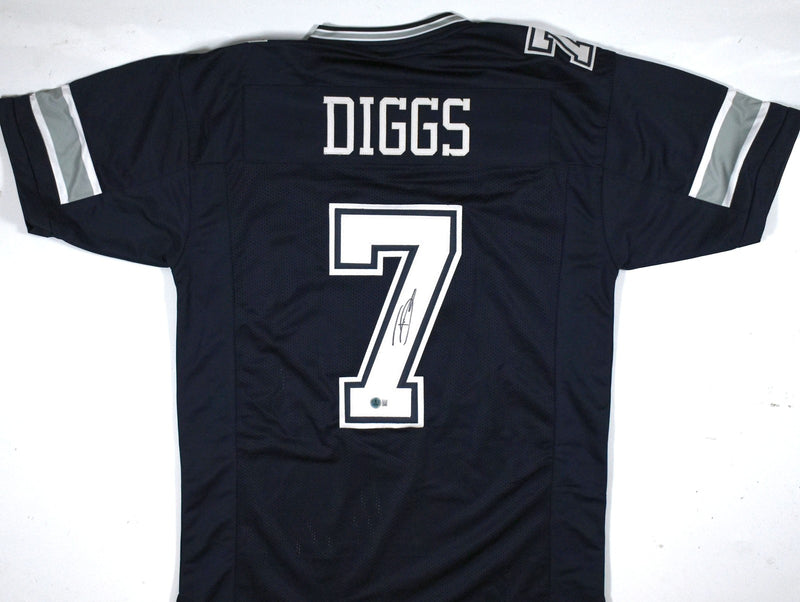 Trevon Diggs Autographed Dallas Cowboys Custom Blue Jersey