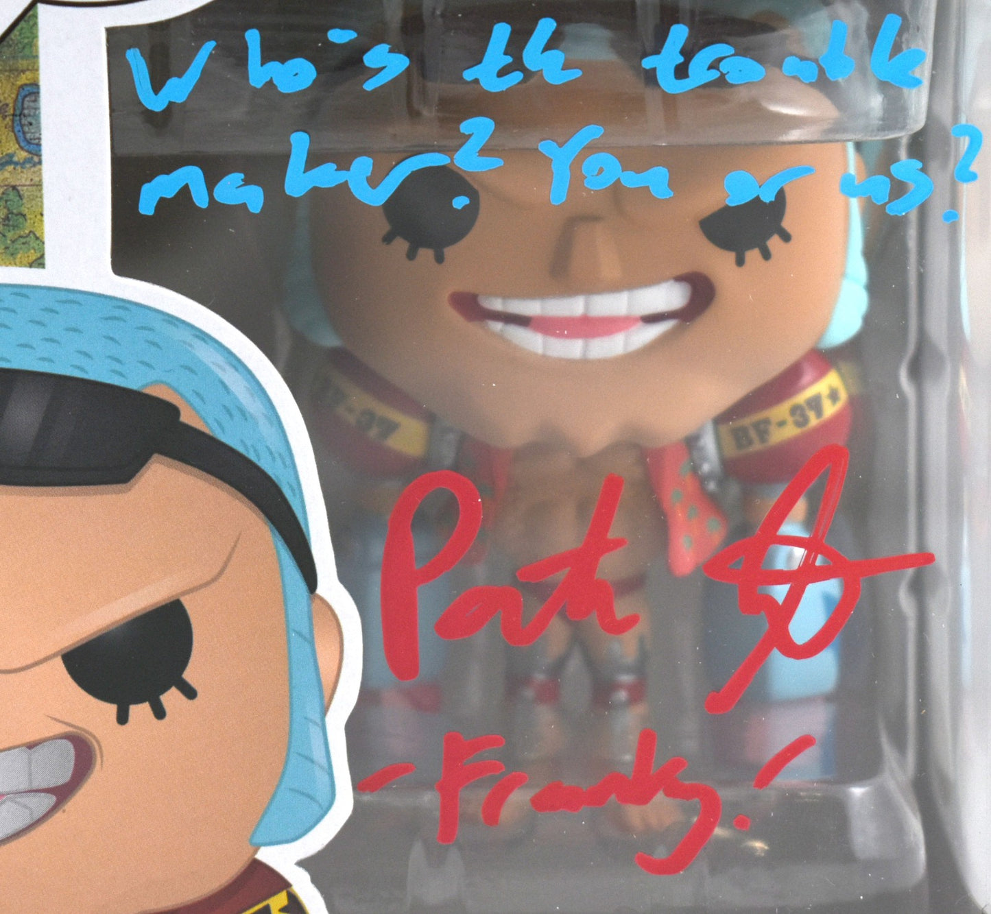 Patrick Seitz Signed One Piece Franky Funko Pop #329