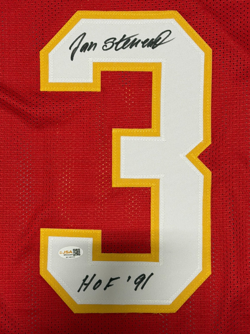 Jan Stenerud Signed Kansas City Chiefs Custom Jersey (HOF 91)