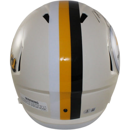 TJ Watt Signed Pittsburgh Steelers Full Size Retro Replica Helmet