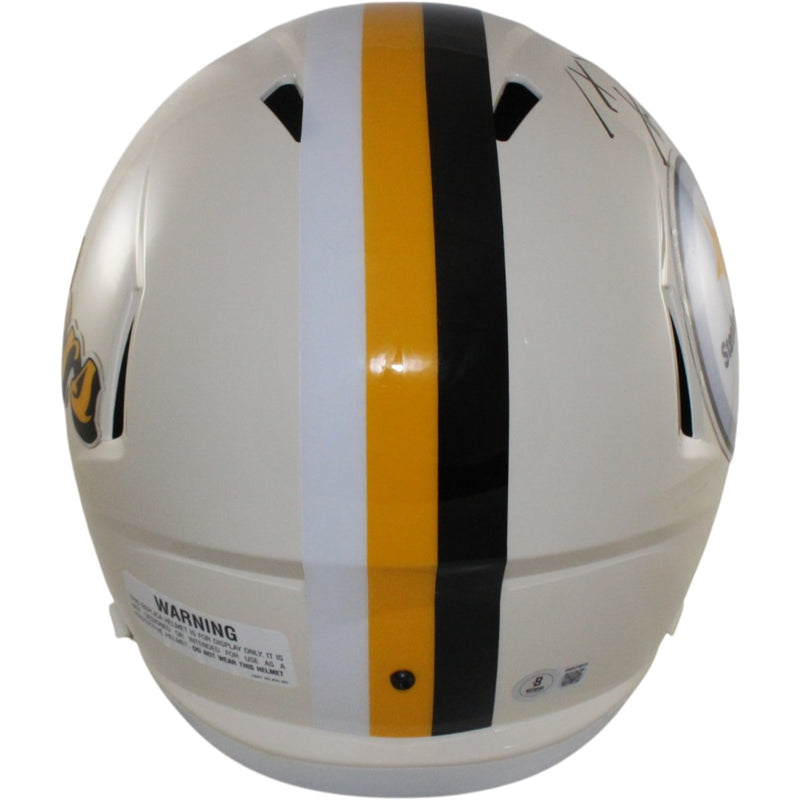 TJ Watt Signed Pittsburgh Steelers Full Size Retro Replica Helmet