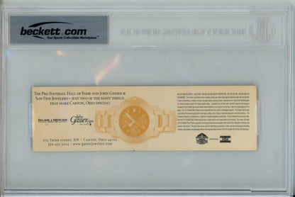 Barry Sanders, John Elway & Carl Eller Signed 2004 HOF Enshrinement Ticket