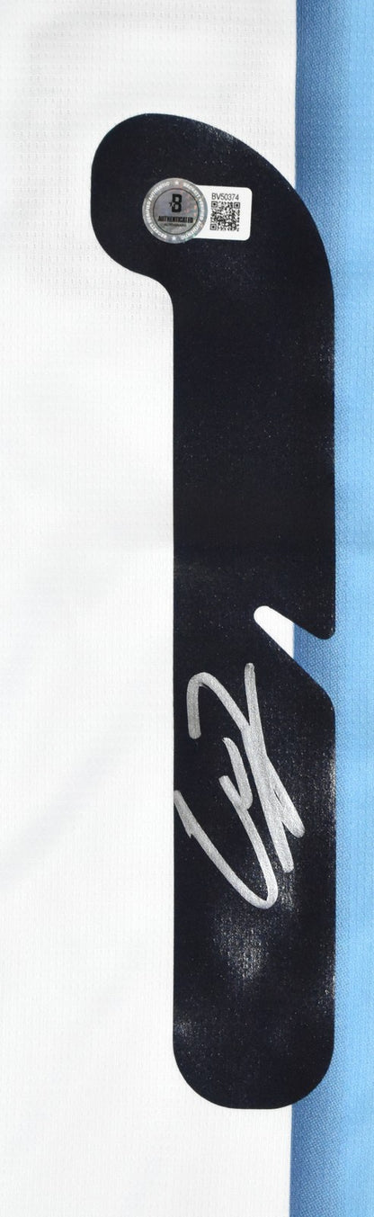 Alejandro Garnacho Autographed Argentina Home Soccer Jersey