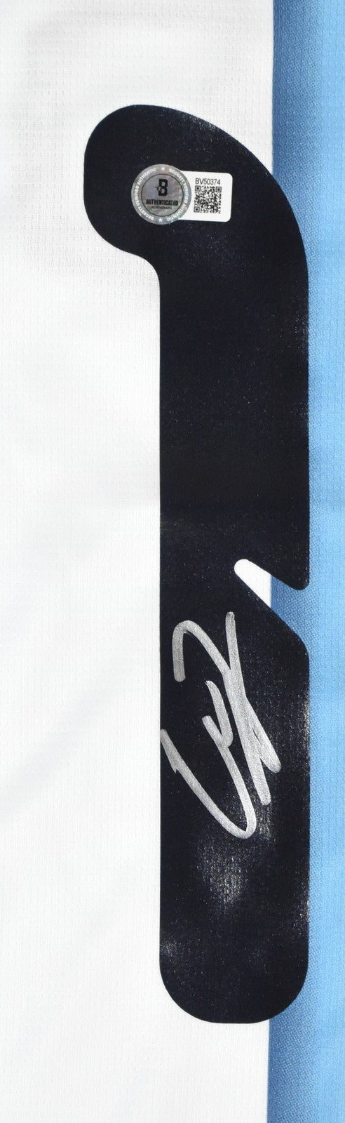 Alejandro Garnacho Autographed Argentina Home Soccer Jersey
