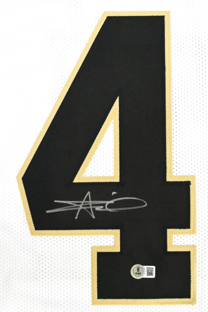 Alvin Kamara Autographed New Orleans Saints Custom White Jersey
