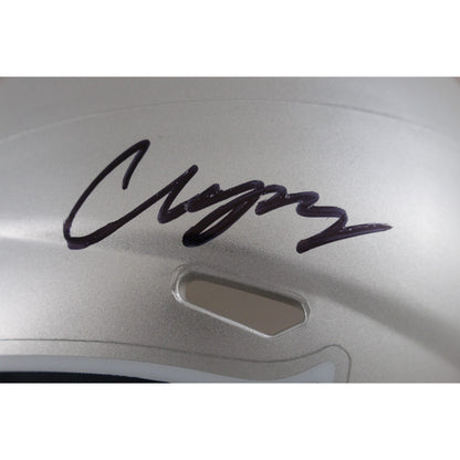 Christian Gonzalez Autographed New England Patriots Speed Mini Helmet