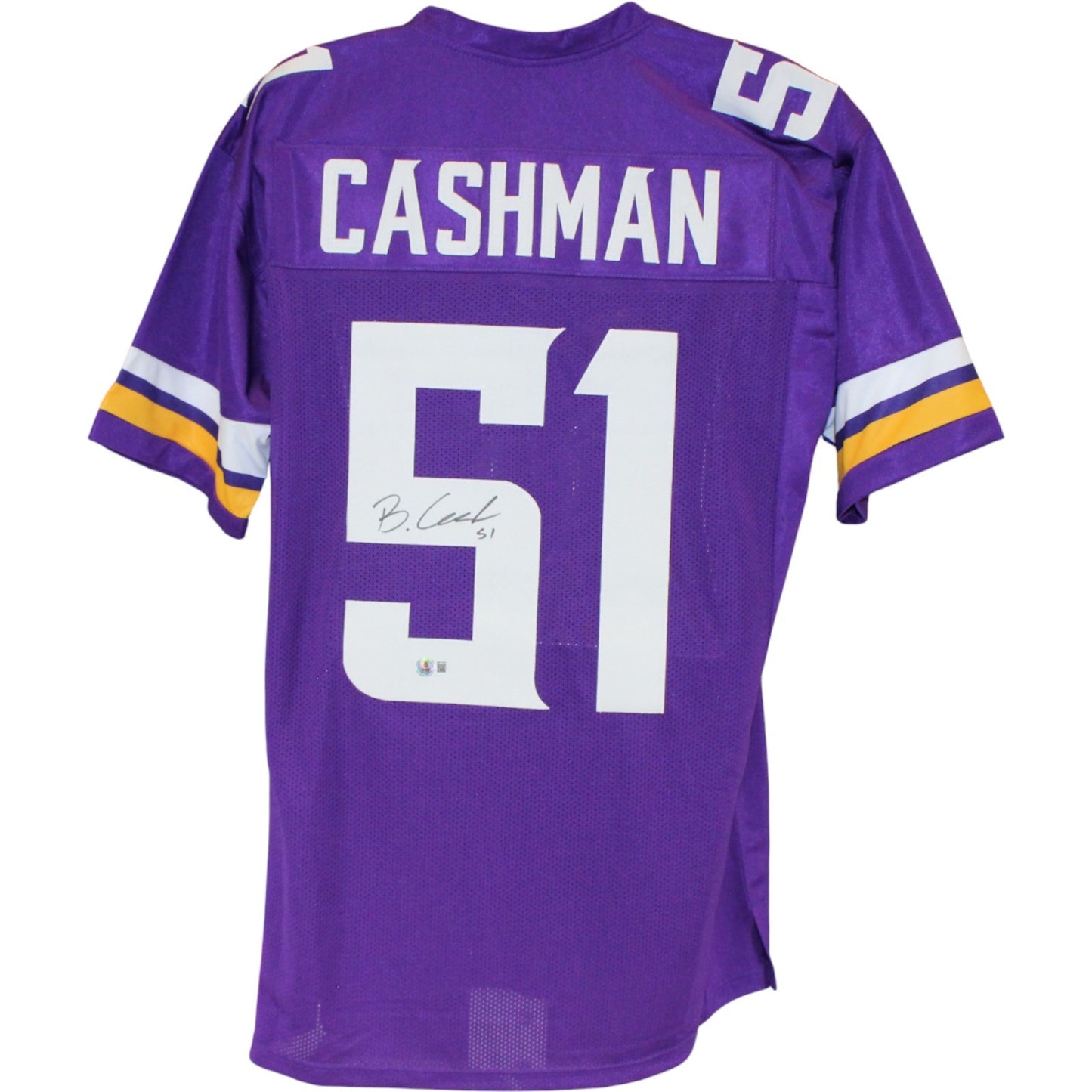 Blake Cashman Autographed Pro Style Purple Jersey