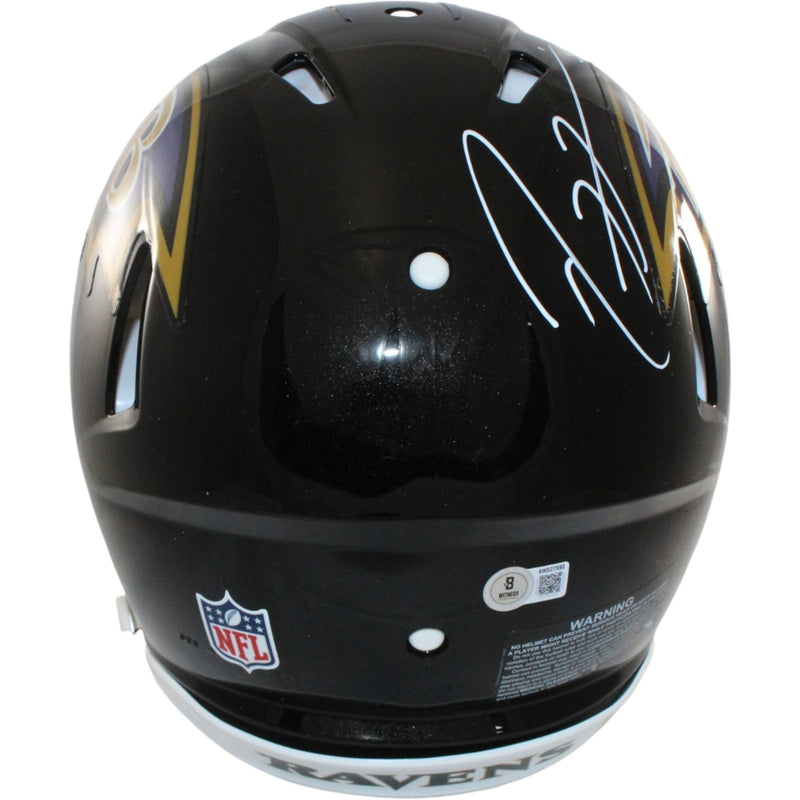 Ray Lewis Baltimore Ravens Autographed Full Size Authentic Helmet