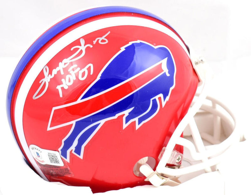 Thurman Thomas Signed Buffalo Bills Throwback Mini Helmet