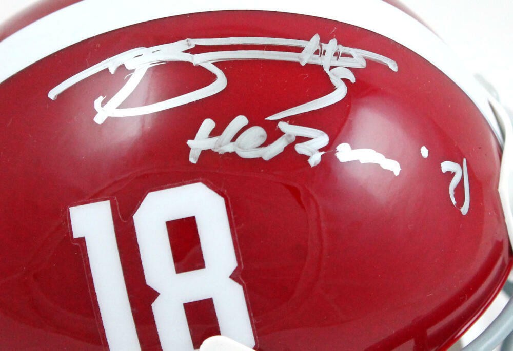 Bryce Young Signed Alabama Crimson Tide Mini Helmet (Heisman 21)