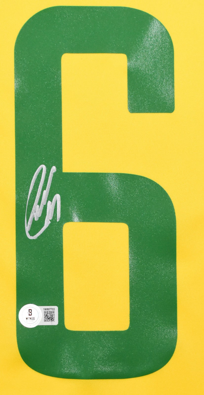 Roberto Carlos Autographed Brazil Home Jersey