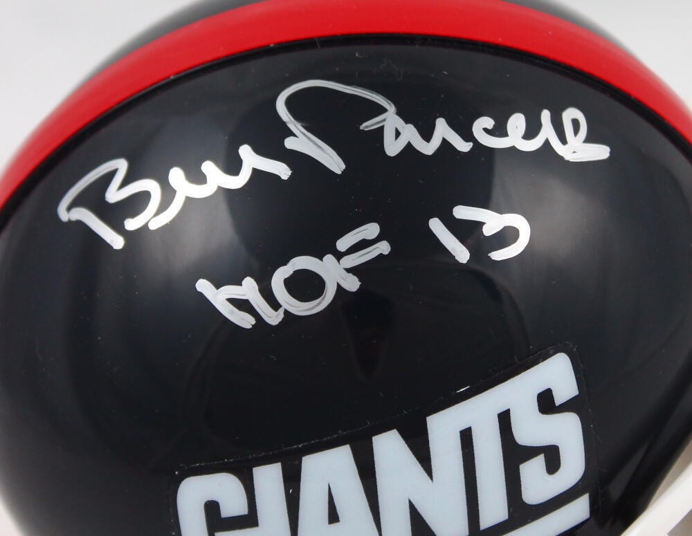 Bill Parcells Signed New York Giants Mini Helmet (HOF Inscription)