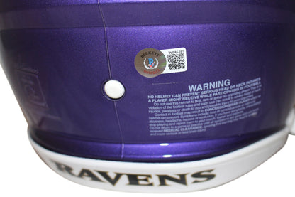 Ray Lewis Signed Baltimore Ravens Authentic Flash Speed Full Size Helmet