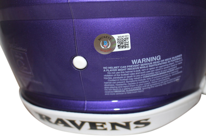 Ray Lewis Signed Baltimore Ravens Authentic Flash Speed Full Size Helmet