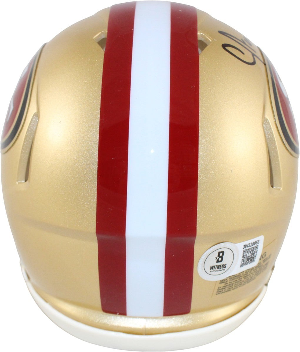 Upton Stout San Francisco 49ers Autographed Mini Helmet