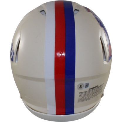 Darrelle Revis Signed New England Patriots Full Size Authentic Retro Helmet