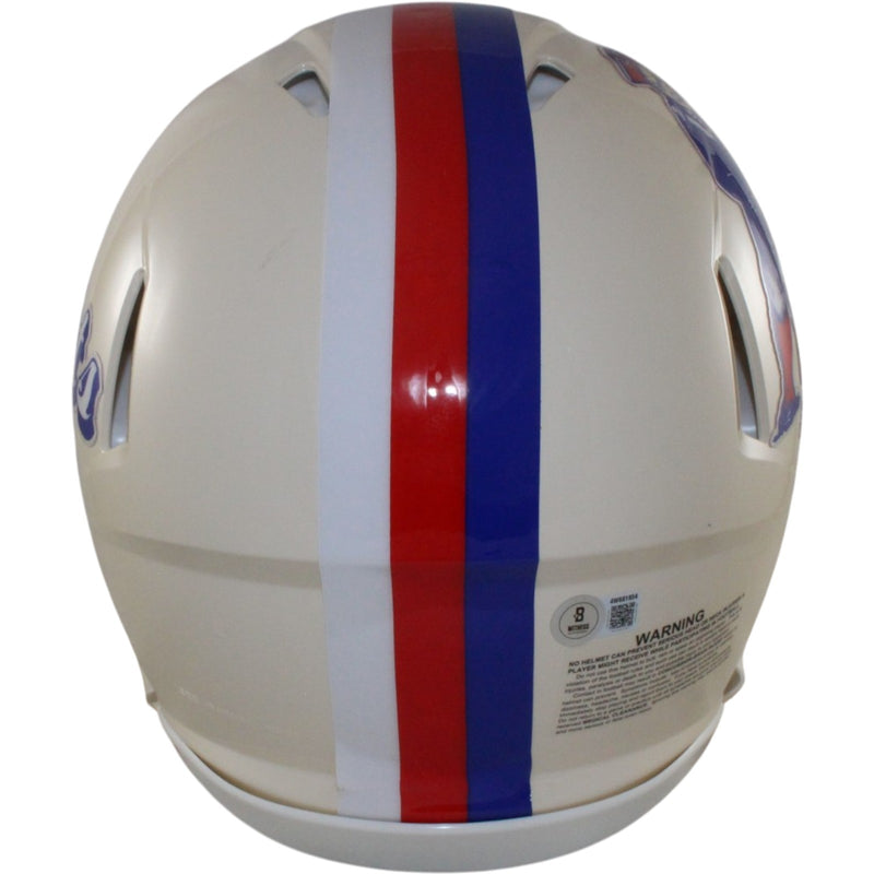 Darrelle Revis Signed New England Patriots Full Size Authentic Retro Helmet