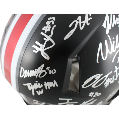 Ohio State Buckeyes Team Signed Authentic Full Size Helmet (19 Signatures)