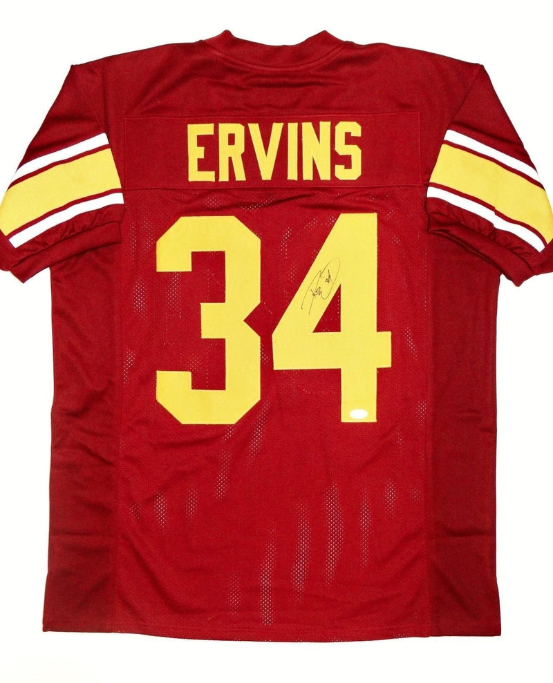 Ricky Ervins Signed Maroon Custom Football Jersey