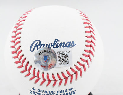 Jose Altuve Autographed Rawlings World Series Baseball