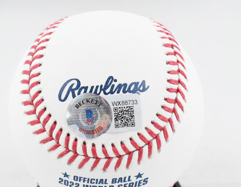 Jose Altuve Autographed Rawlings World Series Baseball