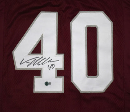 Von Miller Signed Maroon Custom College Style Jersey
