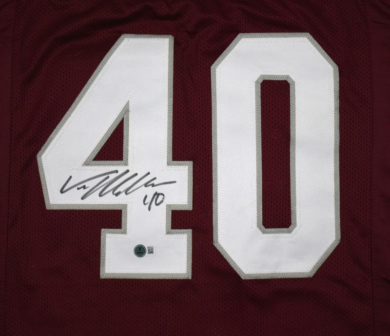 Von Miller Signed Maroon Custom College Style Jersey