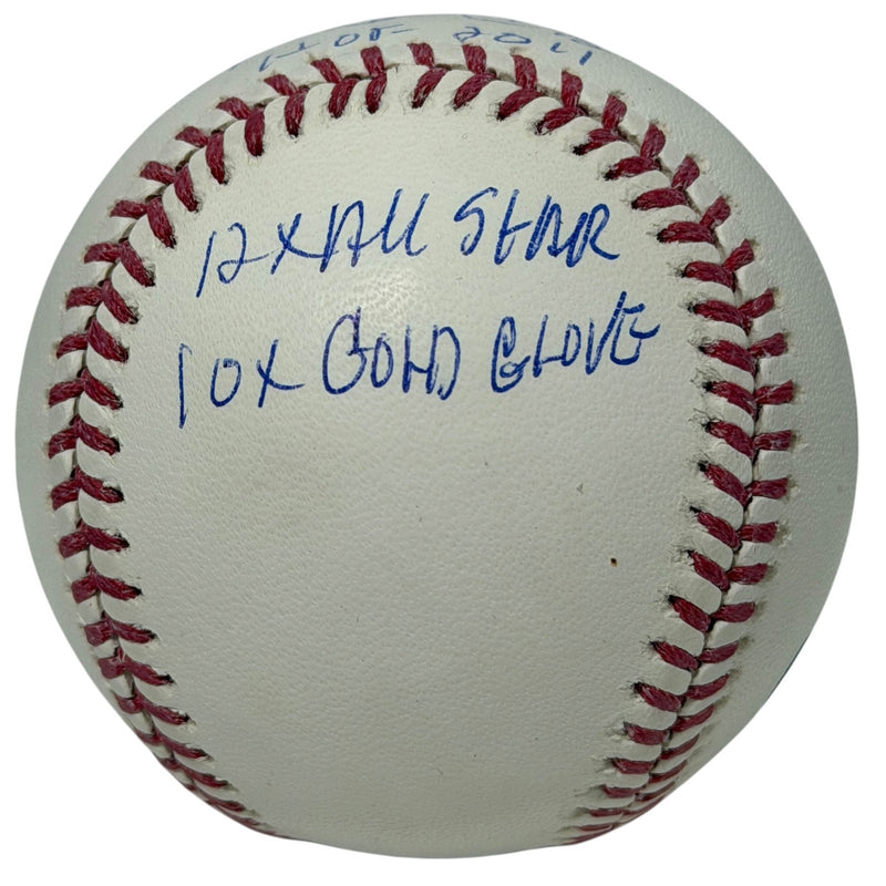 Roberto Alomar Signed Official MLB Baseball with 4 Stat Inscriptions