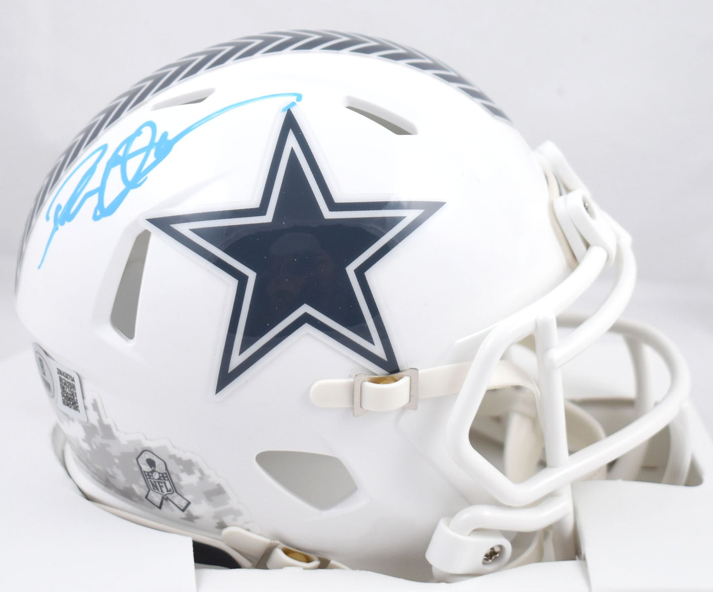 Deion Sanders Autographed Dallas Cowboys 2024 Salute to Service Mini Helmet