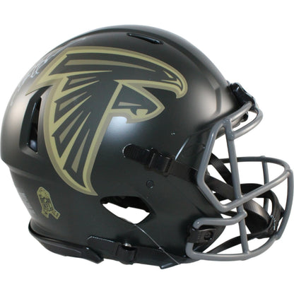 Deion Sanders Atlanta Falcons Signed Authentic 2025 Salute to Service Helmet