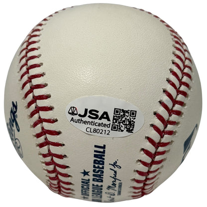 Giancarlo Stanton Autographed ROMLB Baseball (2017 MVP Inscription)