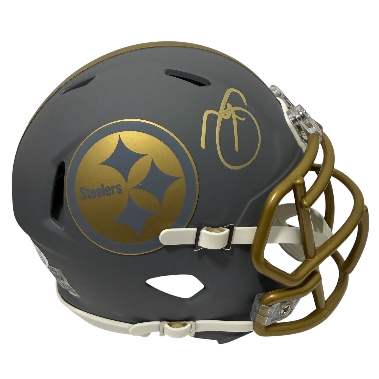 Minkah Fitzpatrick Signed Pittsburgh Steelers Slate Mini Helmet