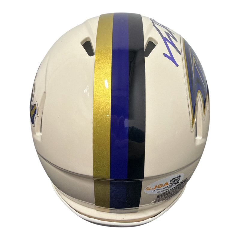 Trey Hendrickson Signed Baltimore Ravens Retro Mini Helmet