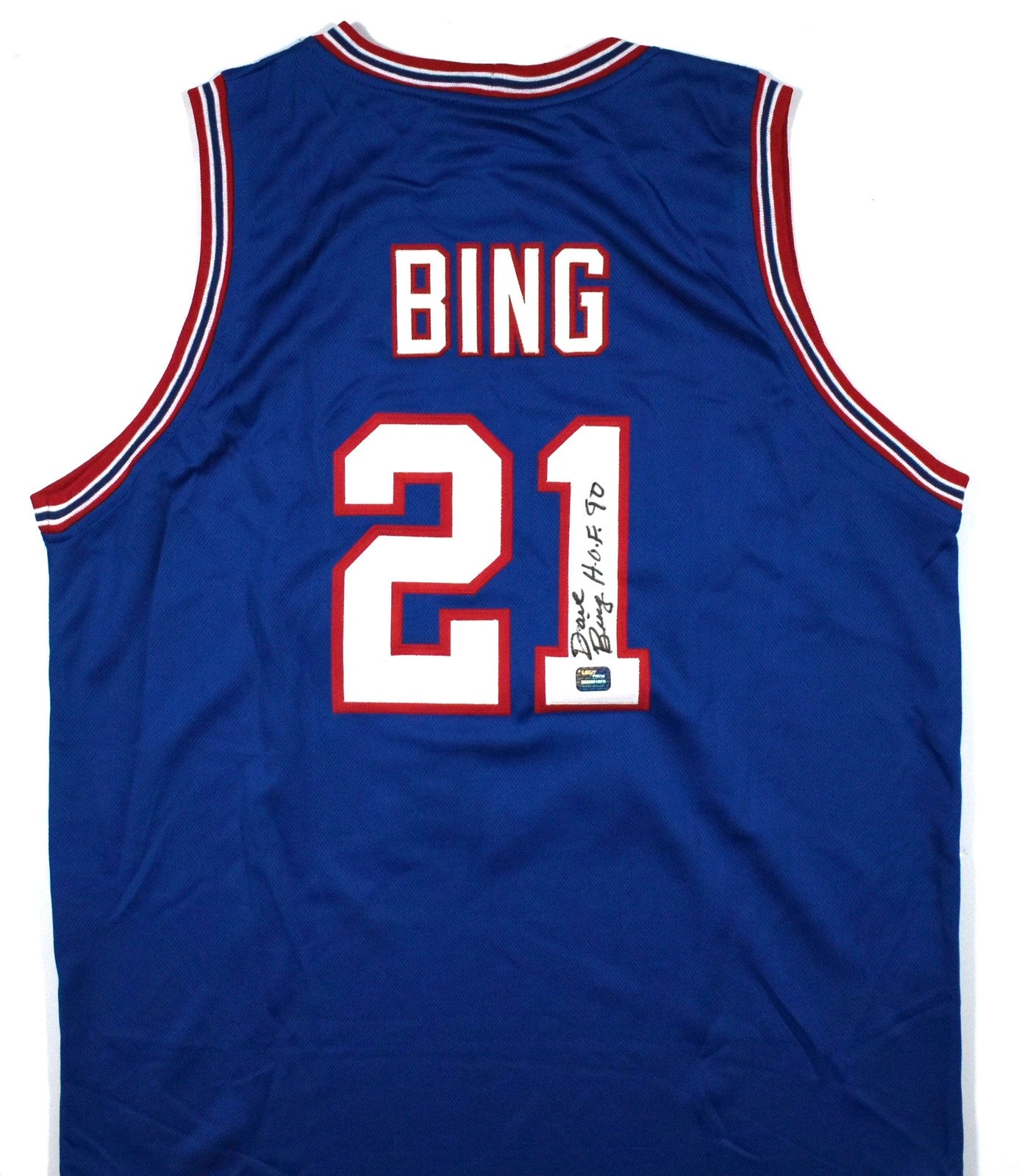 Dave Bing Autographed Blue Custom Basketball Jersey