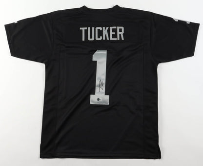 Tre Tucker Autographed Las Vegas Raiders Black Custom Jersey
