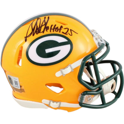 Sterling Sharpe Autographed Green Bay Packers Mini Helmet with HOF Inscription