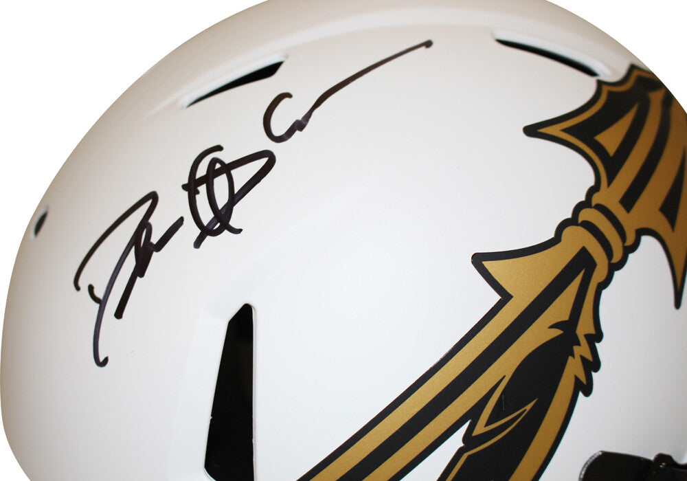 Deion Sanders Signed Florida State Seminoles Authentic Lunar Full Size Helmet