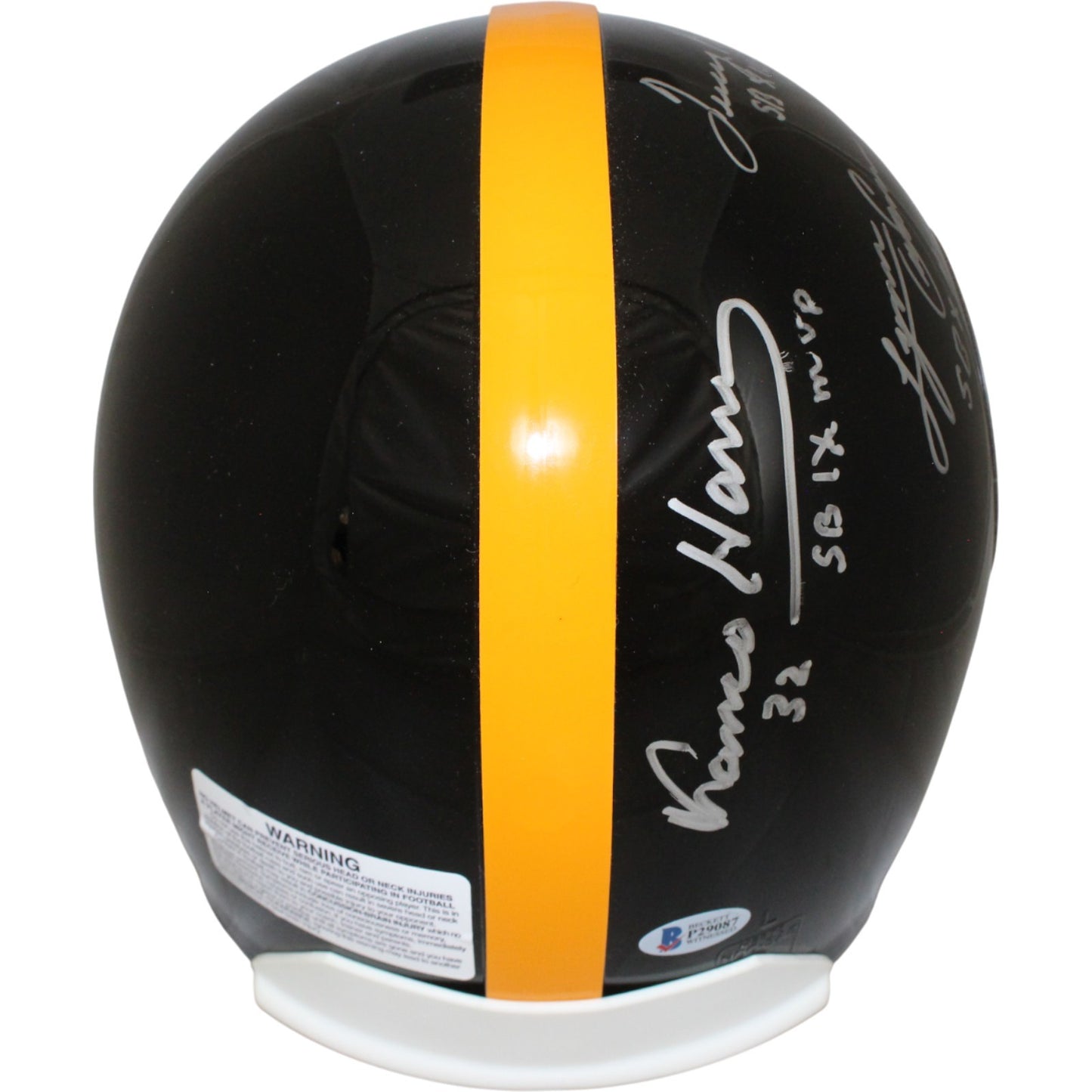 Harris, Bradshaw, Swann, Ward & Holmes Signed Steelers VSR4 Helmet