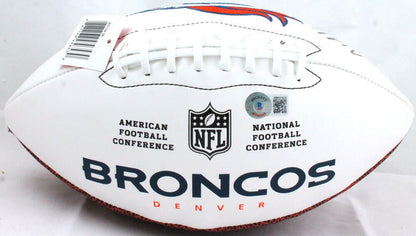 John Lynch Autographed Denver Broncos Wilson Logo Football