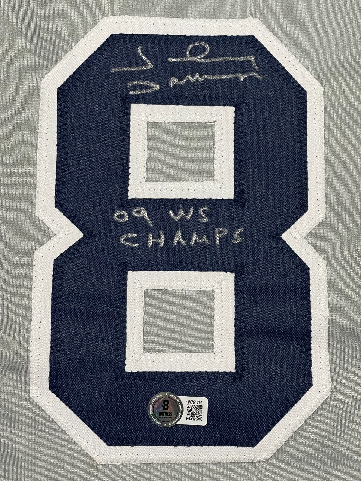 Johnny Damon Signed New York Yankees Custom Jersey (09 WS Champs)