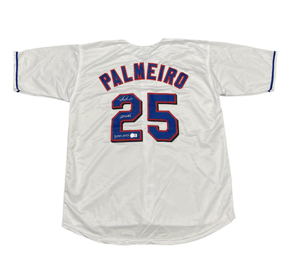 Rafael Palmeiro Signed Texas Rangers Custom Jersey Beckett COA