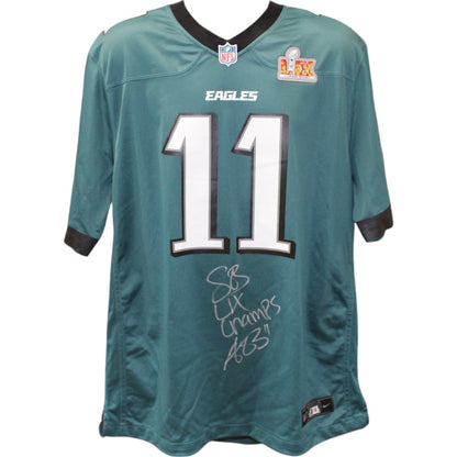 AJ Brown Philadelphia Eagles Autographed Super Bowl LIX Jersey
